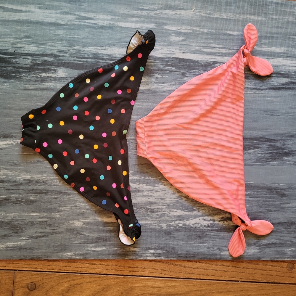 2 large bathing suit bottoms